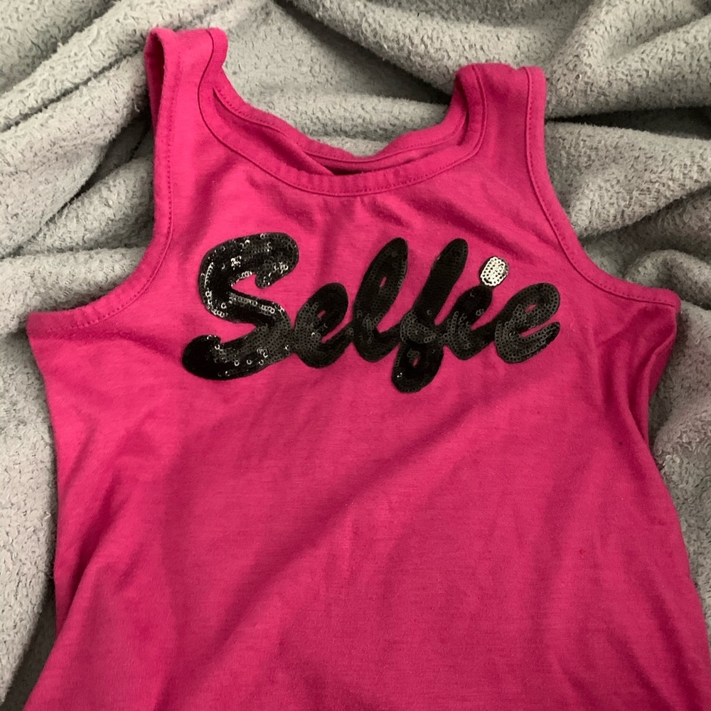 Pink girls tank top
